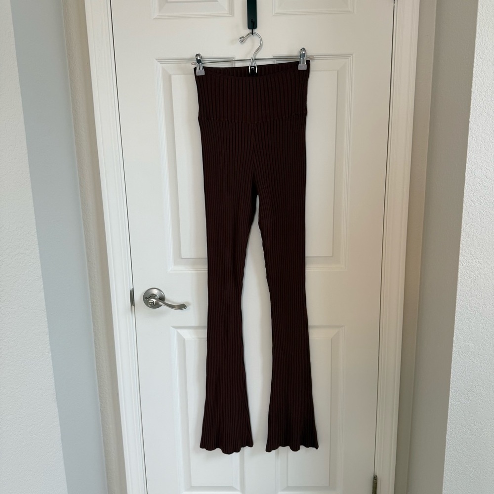 Ronny Kobo Hadar Ribbed Flare Pant, L